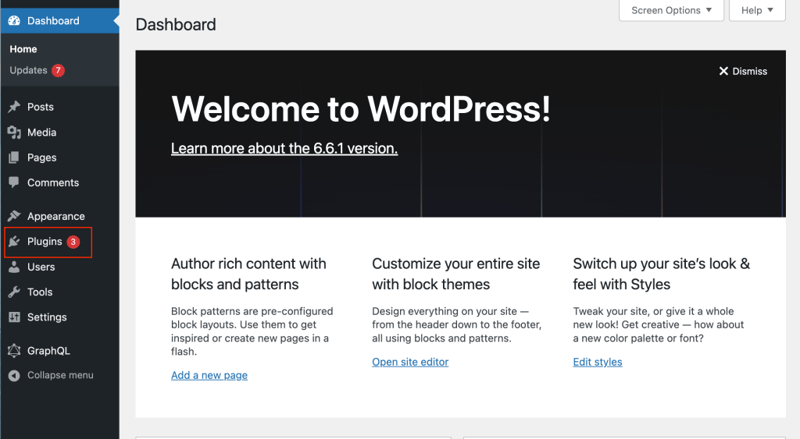 Bots page interface